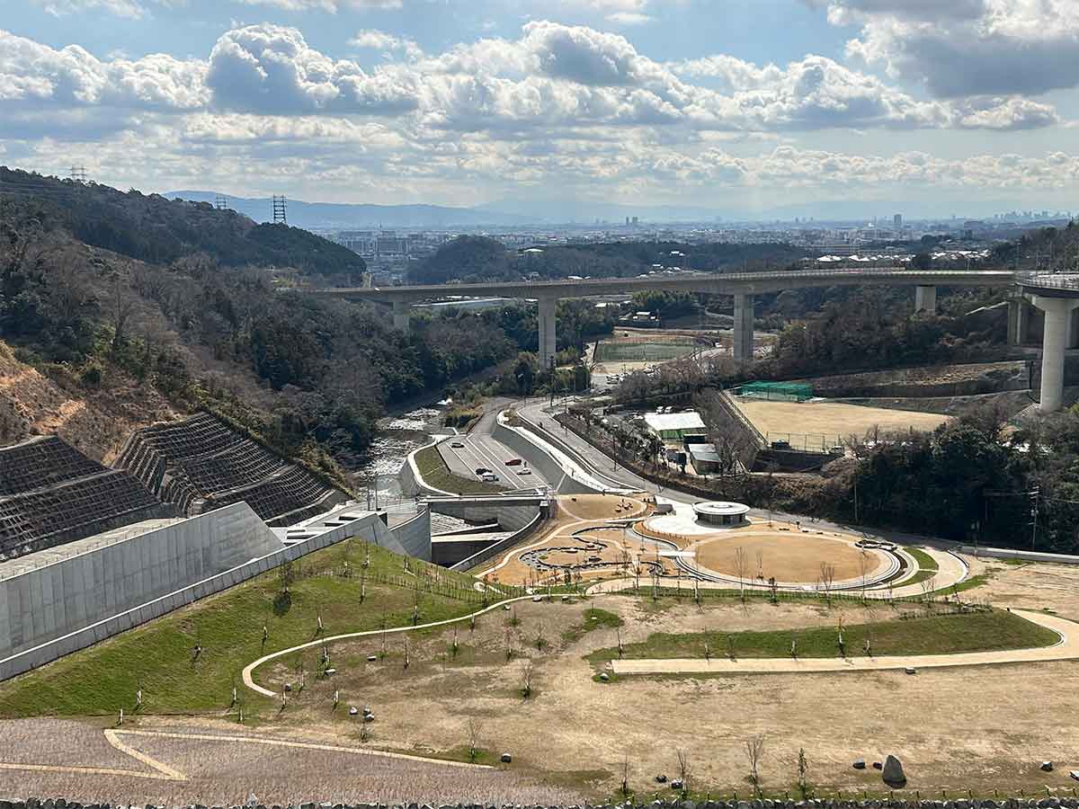 安威川ダムからの眺め