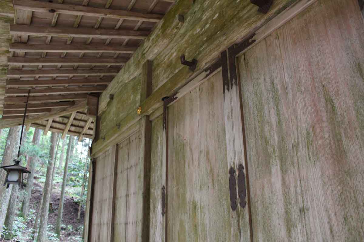 拝殿の横を通り