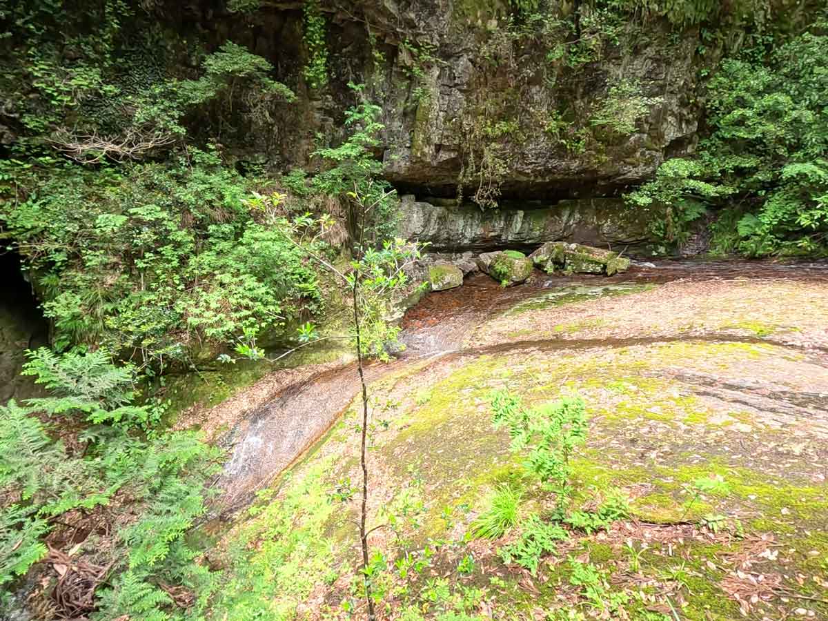 招雨瀑　川の中流