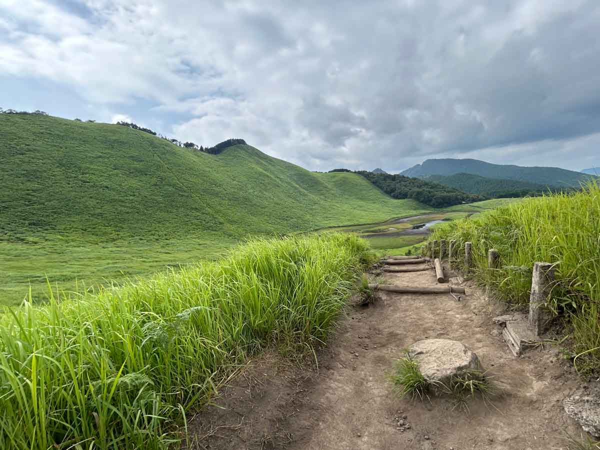 亀山峠に向けて散策路