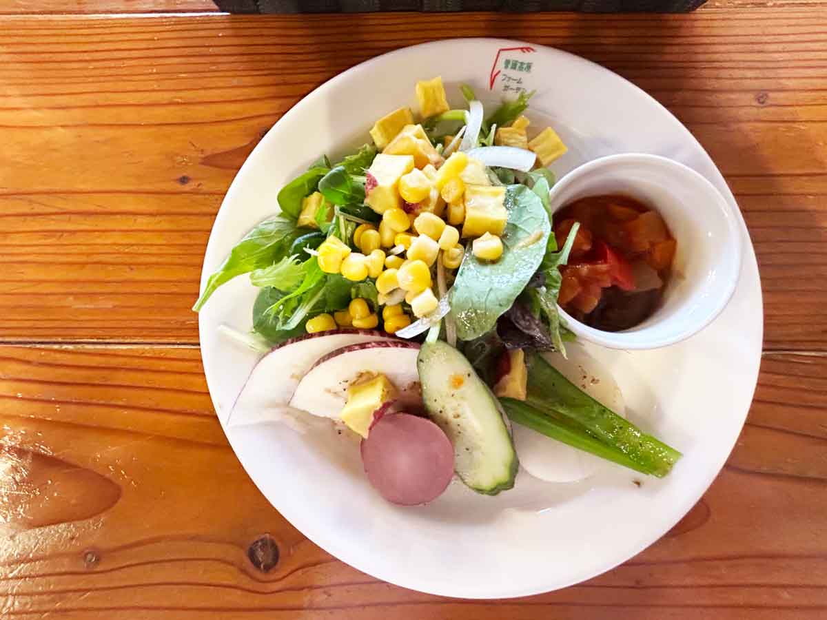 高原野菜の彩り前菜プレート