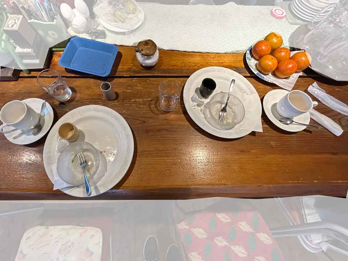 写真を撮り忘れ、食べ終わってから気づきました・大失敗