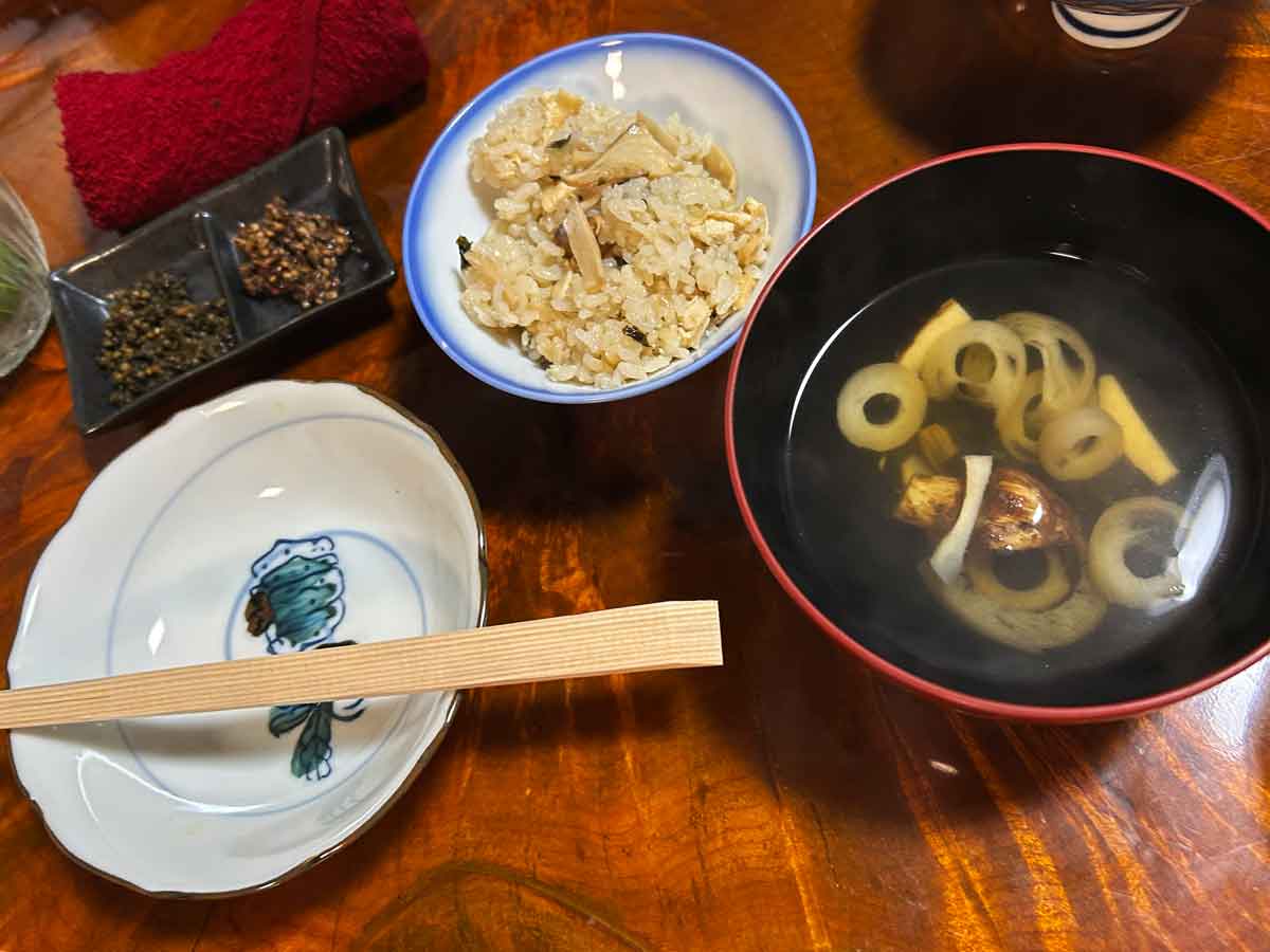 松茸の香りがたまらない