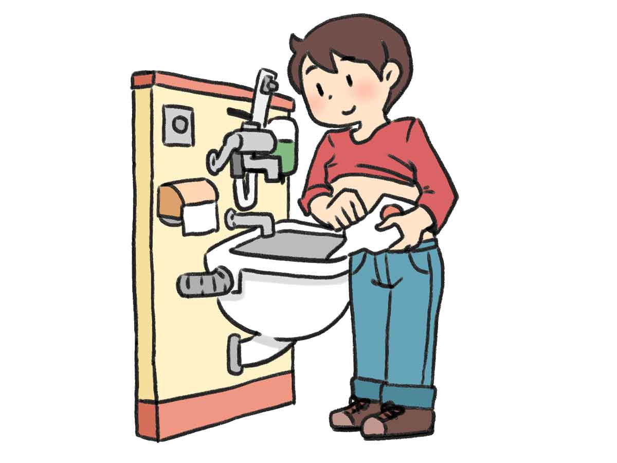 オストメイト対応の便器