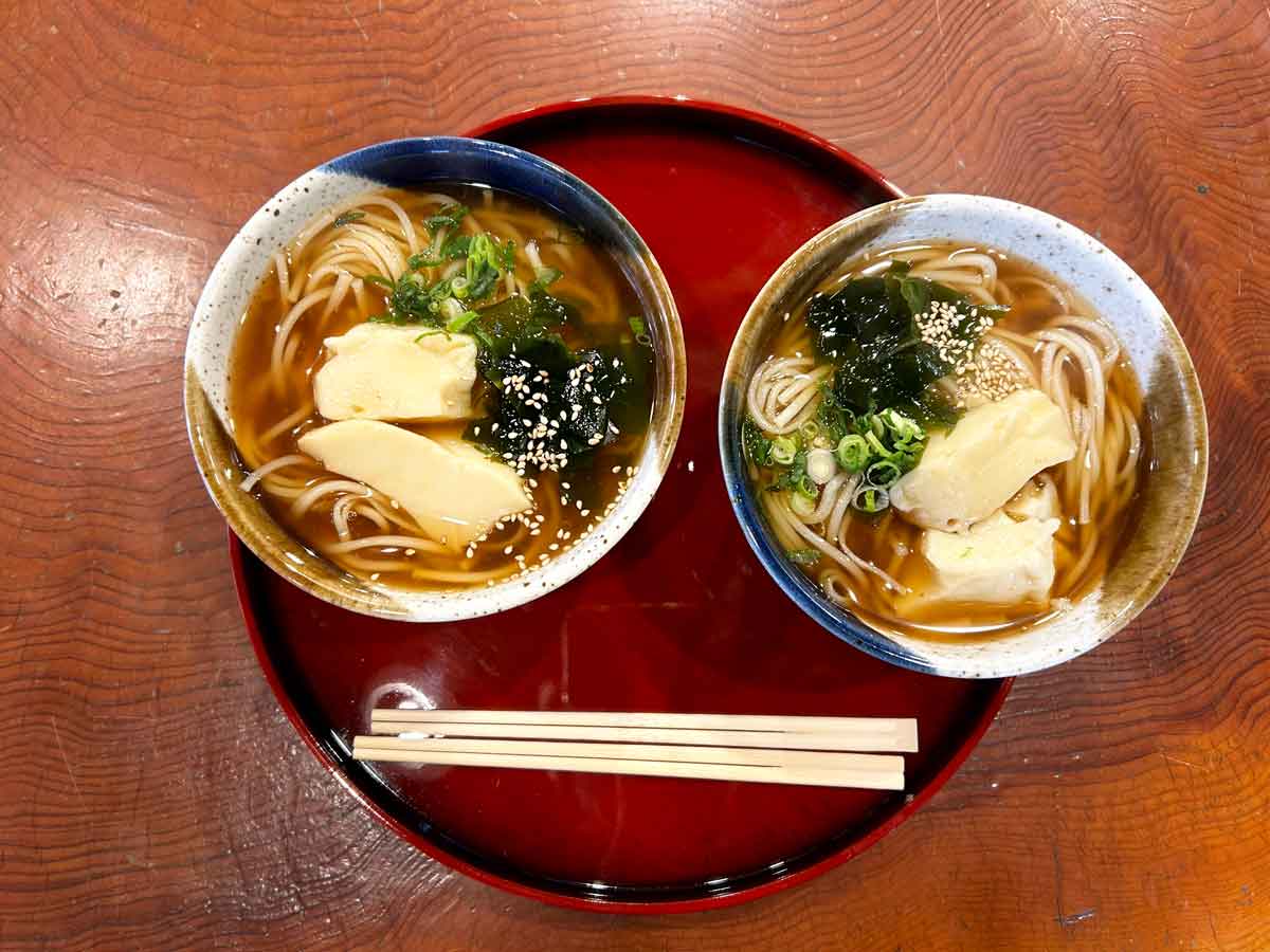 葛豆腐のおうどん