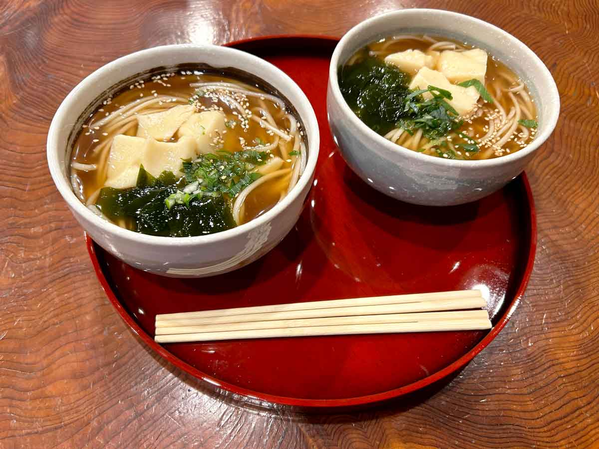 葛豆腐のおうどん